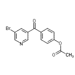 CAS#: 898766-32-0, 4-[(5-Bromo-3-pyridinyl)carbonyl]phenyl acetate