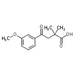 CAS 登录号：898766-61-5， 4-(3-甲氧基苯基)-2,2-二甲基-4-氧代丁酸
