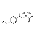 CAS 登录号：898766-73-9， 2,2-二甲基-4-[4-(甲硫基)苯基]-4-氧代丁酸