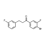 CAS#: 898767-23-2, 1-(4-Bromo-3-fluorophenyl)-3-(3-fluorophenyl)-1-propanone