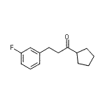 CAS#: 898767-81-2, 1-Cyclopentyl-3-(3-fluorophenyl)-1-propanone