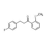 CAS#: 898768-08-6, 3-(4-Fluorophenyl)-1-[2-(methylsulfanyl)phenyl]-1-propanone