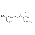 CAS 登录号：898768-16-6， 1-(2,4-二氟苯基)-3-(3-甲基苯基)-1-丙酮