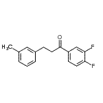 CAS 登录号：898768-18-8， 1-(3,4-二氟苯基)-3-(3-甲基苯基)-1-丙酮