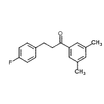 CAS 登录号：898768-40-6， 1-(3,5-二甲基苯基)-3-(4-氟苯基)-1-丙酮