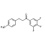 CAS 登录号：898769-43-2， 3-(4-甲基苯基)-1-(3,4,5-三氟苯基)-1-丙酮