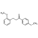 CAS 登录号：898769-83-0， 3-(2-甲氧基苯基)-1-[4-(甲硫基)苯基]-1-丙酮