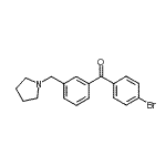 CAS#: 898770-19-9, (4-Bromophenyl)[3-(1-pyrrolidinylmethyl)phenyl]methanone