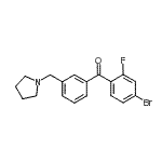 CAS#: 898770-68-8, (4-Bromo-2-fluorophenyl)[3-(1-pyrrolidinylmethyl)phenyl]methanone