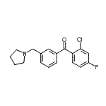 CAS#: 898770-70-2, (2-Chloro-4-fluorophenyl)[3-(1-pyrrolidinylmethyl)phenyl]methanone