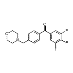 CAS 登录号：898770-71-3， [4-(4-吗啉基甲基)苯基](3,4,5-三氟苯基)甲酮