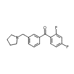 CAS#: 898770-86-0, (2,4-Difluorophenyl)[3-(1-pyrrolidinylmethyl)phenyl]methanone