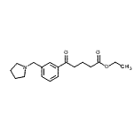 CAS#: 898771-04-5, Ethyl 5-oxo-5-[3-(1-pyrrolidinylmethyl)phenyl]pentanoate