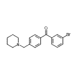 CAS#: 898771-29-4, (3-Bromophenyl)[4-(1-piperidinylmethyl)phenyl]methanone