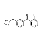 CAS#: 898771-89-6, [3-(1-Azetidinylmethyl)phenyl](2-fluorophenyl)methanone