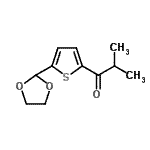 CAS#: 898772-80-0, 1-[5-(1,3-Dioxolan-2-yl)-2-thienyl]-2-methyl-1-propanone