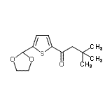 CAS#: 898772-86-6, 1-[5-(1,3-Dioxolan-2-yl)-2-thienyl]-3,3-dimethyl-1-butanone