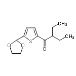 CAS#: 898772-96-8, 1-[5-(1,3-Dioxolan-2-yl)-2-thienyl]-2-ethyl-1-butanone