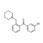 CAS#: 898773-03-0, (3-Bromophenyl)[2-(1-piperidinylmethyl)phenyl]methanone