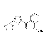 CAS#: 898773-08-5, [5-(1,3-Dioxolan-2-yl)-2-thienyl](2-methoxyphenyl)methanone