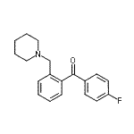 CAS 登录号：898773-18-7， (4-氟苯基)[2-(1-哌啶基甲基)苯基]甲酮