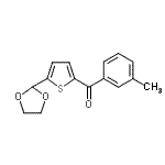 CAS#: 898773-20-1, [5-(1,3-Dioxolan-2-yl)-2-thienyl](3-methylphenyl)methanone