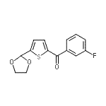 CAS#: 898773-38-1, [5-(1,3-Dioxolan-2-yl)-2-thienyl](3-fluorophenyl)methanone