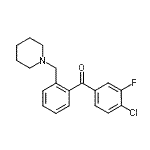 CAS#: 898773-42-7, (4-Chloro-3-fluorophenyl)[2-(1-piperidinylmethyl)phenyl]methanone