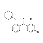 CAS#: 898773-57-4, (4-Bromo-2-fluorophenyl)[2-(1-piperidinylmethyl)phenyl]methanone