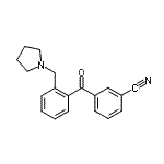 CAS#: 898774-23-7, 3-[2-(1-Pyrrolidinylmethyl)benzoyl]benzonitrile