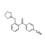 CAS 登录号：898774-26-0， 4-[2-(1-吡咯烷基甲基)苯甲酰基]苯甲腈