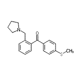 CAS#: 898774-41-9, [4-(Methylsulfanyl)phenyl][2-(1-pyrrolidinylmethyl)phenyl]methanone
