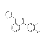 CAS#: 898774-69-1, (4-Bromo-3-fluorophenyl)[2-(1-pyrrolidinylmethyl)phenyl]methanone