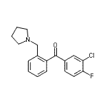 CAS#: 898774-73-7, (3-Chloro-4-fluorophenyl)[2-(1-pyrrolidinylmethyl)phenyl]methanone