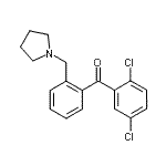 CAS 登录号：898774-97-5， (2,5-二氯苯基)[2-(1-吡咯烷基甲基)苯基]甲酮