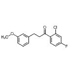CAS 登录号：898775-04-7， 1-(2-氯-4-氟苯基)-3-(3-甲氧基苯基)-1-丙酮