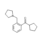CAS 登录号：898775-21-8， 环戊基[2-(1-吡咯烷基甲基)苯基]甲酮
