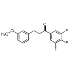 CAS#: 898775-37-6, 3-(3-Methoxyphenyl)-1-(3,4,5-trifluorophenyl)-1-propanone