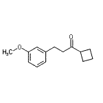 CAS 登录号：898775-43-4， 1-环丁基-3-(3-甲氧基苯基)-1-丙酮
