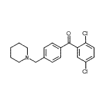 CAS 登录号：898775-57-0， (2,5-二氯苯基)[4-(1-哌啶基甲基)苯基]甲酮