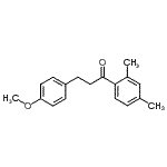 CAS 登录号：898775-82-1， 1-(2,4-二甲基苯基)-3-(4-甲氧基苯基)-1-丙酮