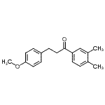 CAS 登录号：898775-88-7， 1-(3,4-二甲基苯基)-3-(4-甲氧基苯基)-1-丙酮