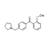 CAS#: 898776-20-0, [2-(Methylsulfanyl)phenyl][4-(1-pyrrolidinylmethyl)phenyl]methanone