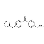CAS#: 898776-23-3, [4-(Methylsulfanyl)phenyl][4-(1-pyrrolidinylmethyl)phenyl]methanone