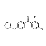 CAS#: 898776-71-1, (4-Bromo-2-fluorophenyl)[4-(1-pyrrolidinylmethyl)phenyl]methanone