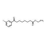 CAS#: 898777-36-1, Ethyl 8-(3-iodophenyl)-8-oxooctanoate