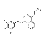 CAS#: 898777-76-9, Ethyl 2-[3-(3,4,5-trifluorophenyl)propanoyl]benzoate