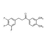 CAS 登录号：898778-09-1， 1-(3,4-二甲基苯基)-3-(3,4,5-三氟苯基)-1-丙酮