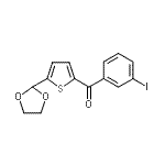 CAS#: 898778-13-7, [5-(1,3-Dioxolan-2-yl)-2-thienyl](3-iodophenyl)methanone