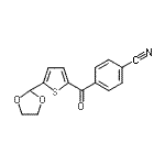 CAS#: 898778-22-8, 4-{[5-(1,3-Dioxolan-2-yl)-2-thienyl]carbonyl}benzonitrile